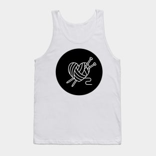 heart yarn ball knitting Tank Top